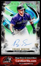 2023 Topps Inception Brian Serven Rookie & Emerging Stars Autographs Green #/125
