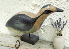 Vintage Holz Vogel Figurine Handgefertigt Original Bemalt Handgeschnitzt