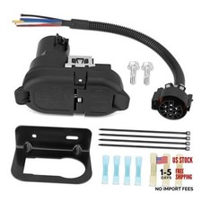 7  4 Pin Trailer Wiring Harness Connector Tow Hitch Receptacle Assembly with