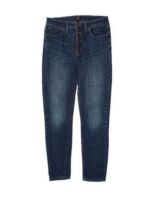 J. CREW Damen High Rise Skinny Jeans W28 L27 Blau Baumwolle BH04