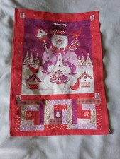 Winter Snowman Garden Flag 12x18 Pre-owned Good Condition