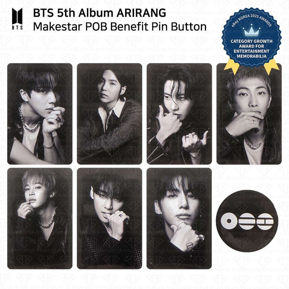BTS 5th Album ARIRANG Makestar POB Photocard V JUNGKOOK JIMIN SUGA