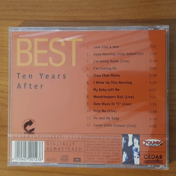 NEUE CD - ZOUNDS - TEN YEARS AFTER - Love Like A Man - Bild 2 von 2