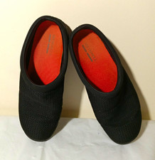 Merrell Encore Breeze Black Mesh Slip-On Clogs Round Toe Logo Women's 10 Std