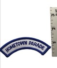 Vintage Girl Scout Hometown Parade Embroidered Patch Blue White Iron On — photo 3
