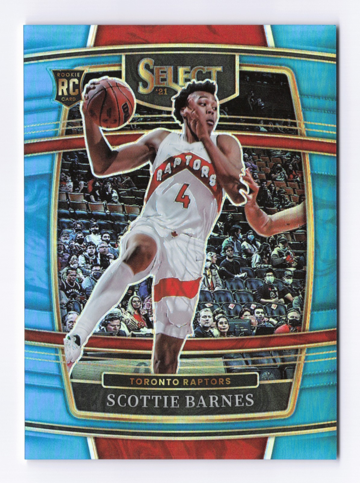2021-22 Panini Select #74 Scottie Barnes RC Rookie (294/299) Light Blue Prizm