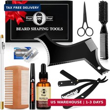 Beard Shaper for Men Beard Shaping Tools - Beard Straightener, Beard Template Gu