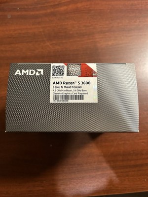 AMD Ryzen 5 3600 Processor (3.6GHz, 6 Cores, Socket AM4) - 100
