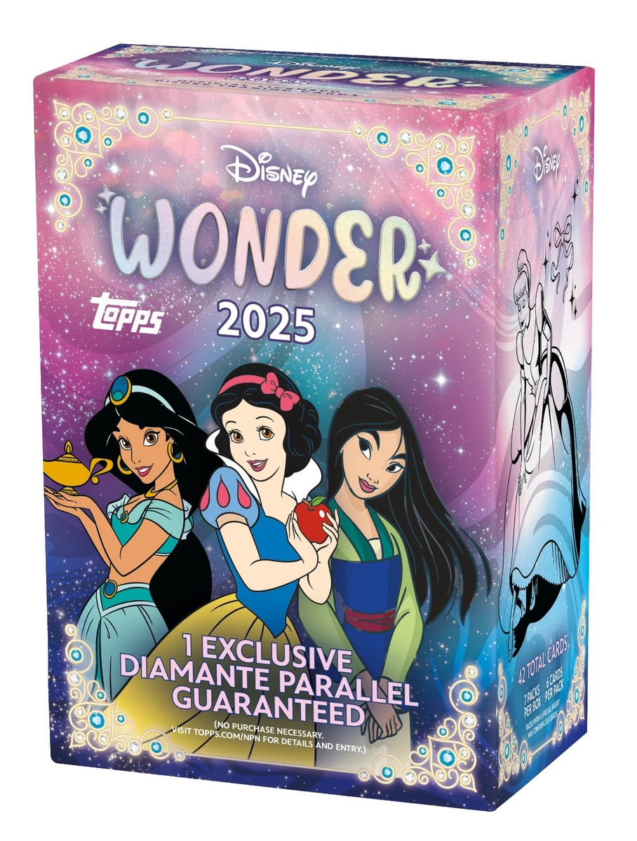 2025 TOPPS DISNEY WONDER Value/Blaster BOX (42 Cards) Brand New