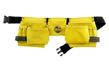 Graintex DS2130 11-Pocket Yellow Suede Leather Work Apron with 2 Hammer Loops 