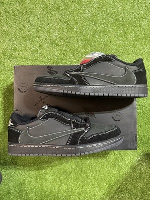 Travis Scott Jordan 1 Low Black Phantom Size 4