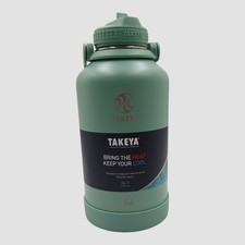Takeya Insulated Stainless Hydration Water Bottle With Straw 64 Oz.