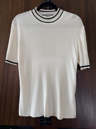 Halston, Maglione Halston Lifestyle Vintage 100% Seta Maglia Preppy Donna Taglia L