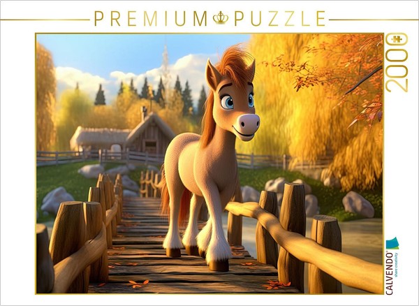 Calvendo Puzzle Pony Spirit Goes For A Walk | 2000 Pieces, Finished Size 35.4 ×-image