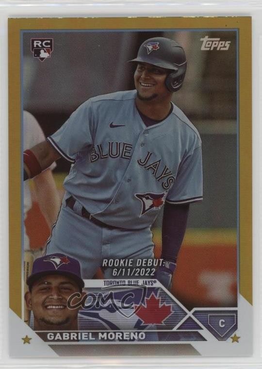 2023 Topps Update Rookie Debut Gold Foil Gabriel Moreno #US290 Rookie RC 04cw