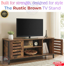 UKCatch TV Stand Cabinet Storage Table, TV Console Unit with Shelves_Living Room