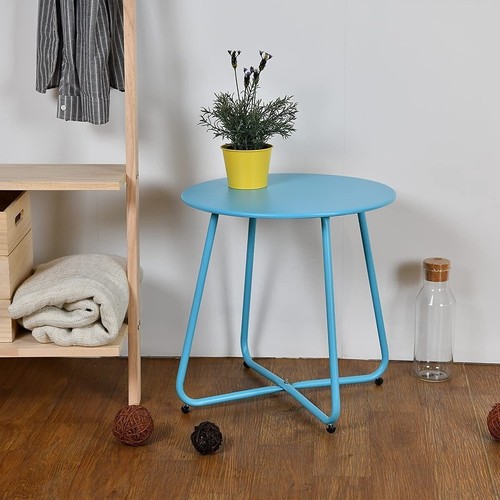Mano Rund Sofatisch Beistelltisch Blue - Bild 4 von 8