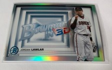 2022 BOWMAN CHROME  BASEBALL JORDAN LAWLER BOWMAN IN 3D INSERT #B3D-13