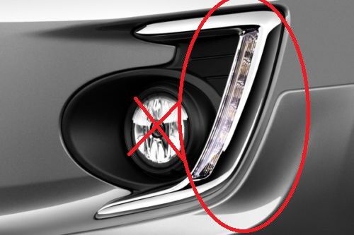 Genuine Mitsubishi OEM 2016-2019 Mirage G4 LED DAYTIME RUNNING LIGHTS & GARNISH - Bild 1 von 1
