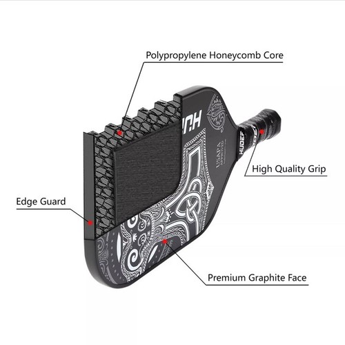 Pickleball Paddle,Pickleball Paddles Lightweight Graphite Carbon Fiber - Picture 5 of 6