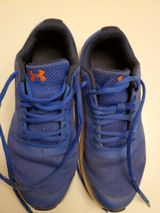 under armour orange and blue shoes