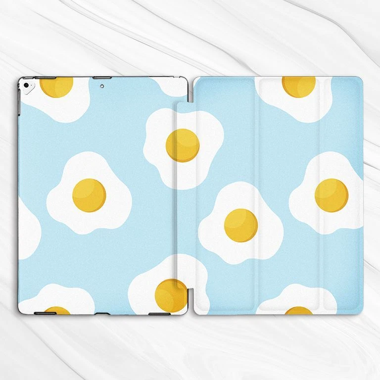 Poached Egg Blue Abstract Case For iPad 10.2 Air 3 4 5 Pro 9.7 11 12.9 Mini - Image 4 of 4