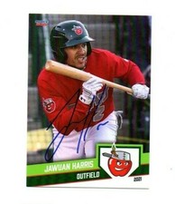 Jawuan Harris signed autograph 2021 Fort Wayne Tincaps baseball card Padres d