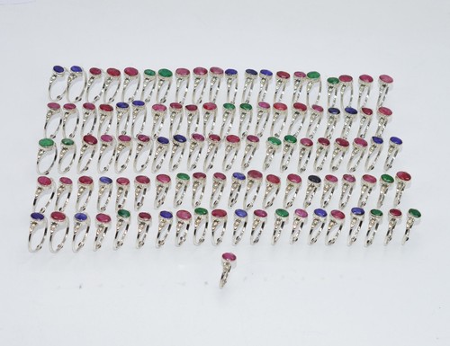 Bracelet Tennis Plaqué Or Avec émeraude Carrée Simulée - Neuf Sans Emballage, Argent 925