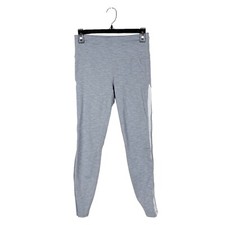 Athleta Chaturanga 78 Leggings Women's Size S High Rise Mesh Gray White Yoga