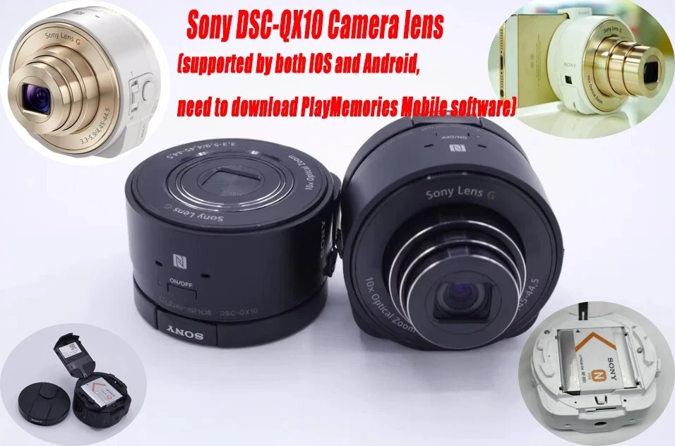 Sony Cyber-shot DSC QX10 Wi-Fi Ready Digital Cameras for Sale