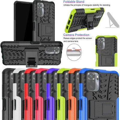 Für Xiaomi Redmi Note 10S Hülle, stoßfest schmaler Panzerungsständer ROBUSTE Handyhülle