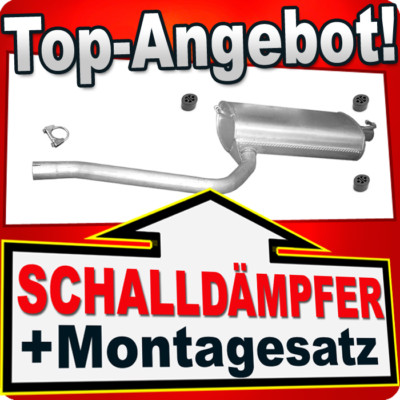 Endschalldämpfer für TOYOTA AVENSIS (T22) 1.6 1.8 2.0 Liftback Limousine Auspuff