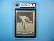 1940 PLAY BALL GUM INC. MLB BASEBALL CARD #33 FRITZ OSTERMUELLER KSA 6 EX/NM GL
