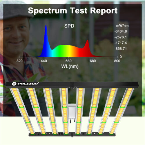 800W Spider LED Grow Light Full Spectrum Commercial for Indoor Hydroponics CO2 - Picture 7 of 12