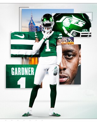Sauce Gardner Player Collage New York Jets 8x10 NFL Football Photo