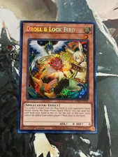 Yugioh Droll & Lock Bird (Alternate Art) Secret Rare RA02