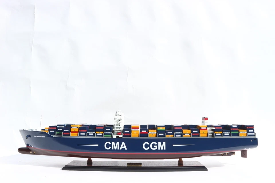 Modellschiff Containerschiff CMA CGM Marco Polo - Bild 2 von 4