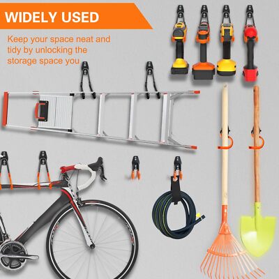 ☆ Garage Hanger LB Ver.4 Rad Sportz Garage Hooks 4-Pack - 100lbs Weight Capacity