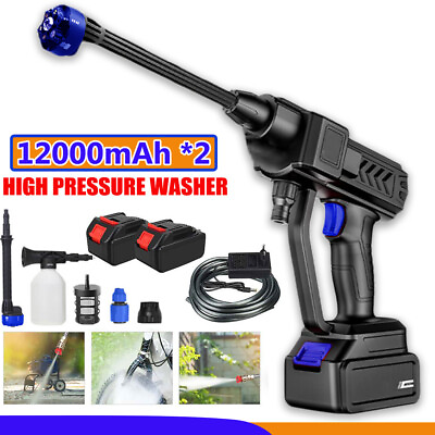 #ad 3000PSI Electric High Pressure Washer Machine 300W Gun Water Cleaner 2x Battery $87.06