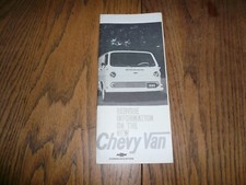 1964 Chevrolet Chevy Van Service Information Booklet - Vintage