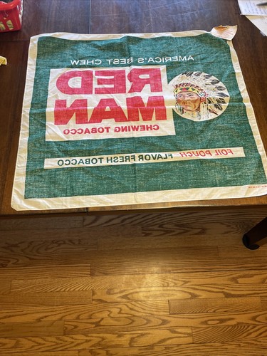 Red Man Chewing Tobacco (Willy)  Bandana Made In USA Poly Cotton Advertisement - Picture 22 of 24