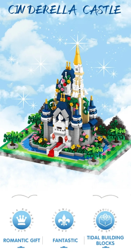 Castle Building Blocks Set Kit Model Decorate Toy Kids Gift Creative Educational - Picture 2 of 9