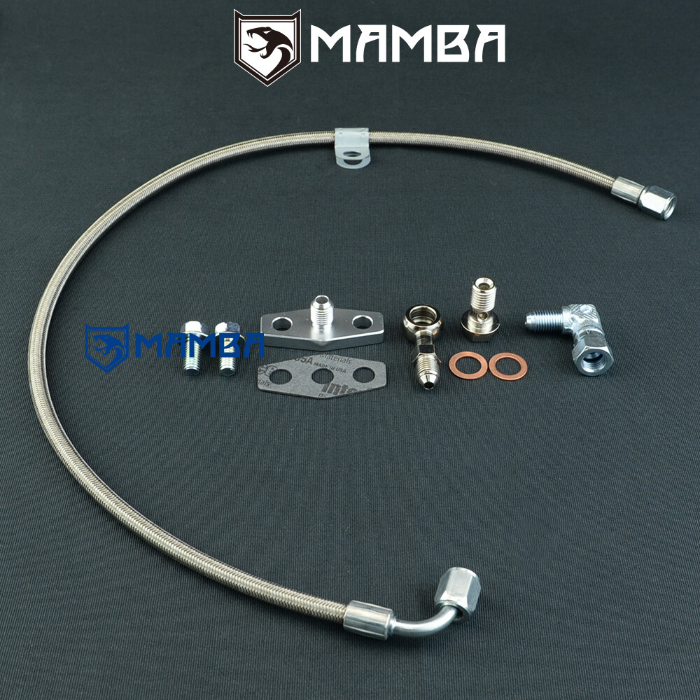 n*o様 MC EIHT MAMBA Turbo Oil Feed Line Kit 84~85 MAZDA Rotary RX-7 12A HITACHI