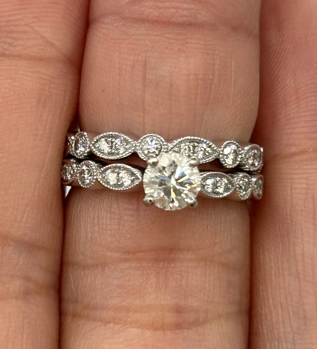 Blue Nile Buy Diamond Solitaire Ring Blue Nile Miligrain Diamond