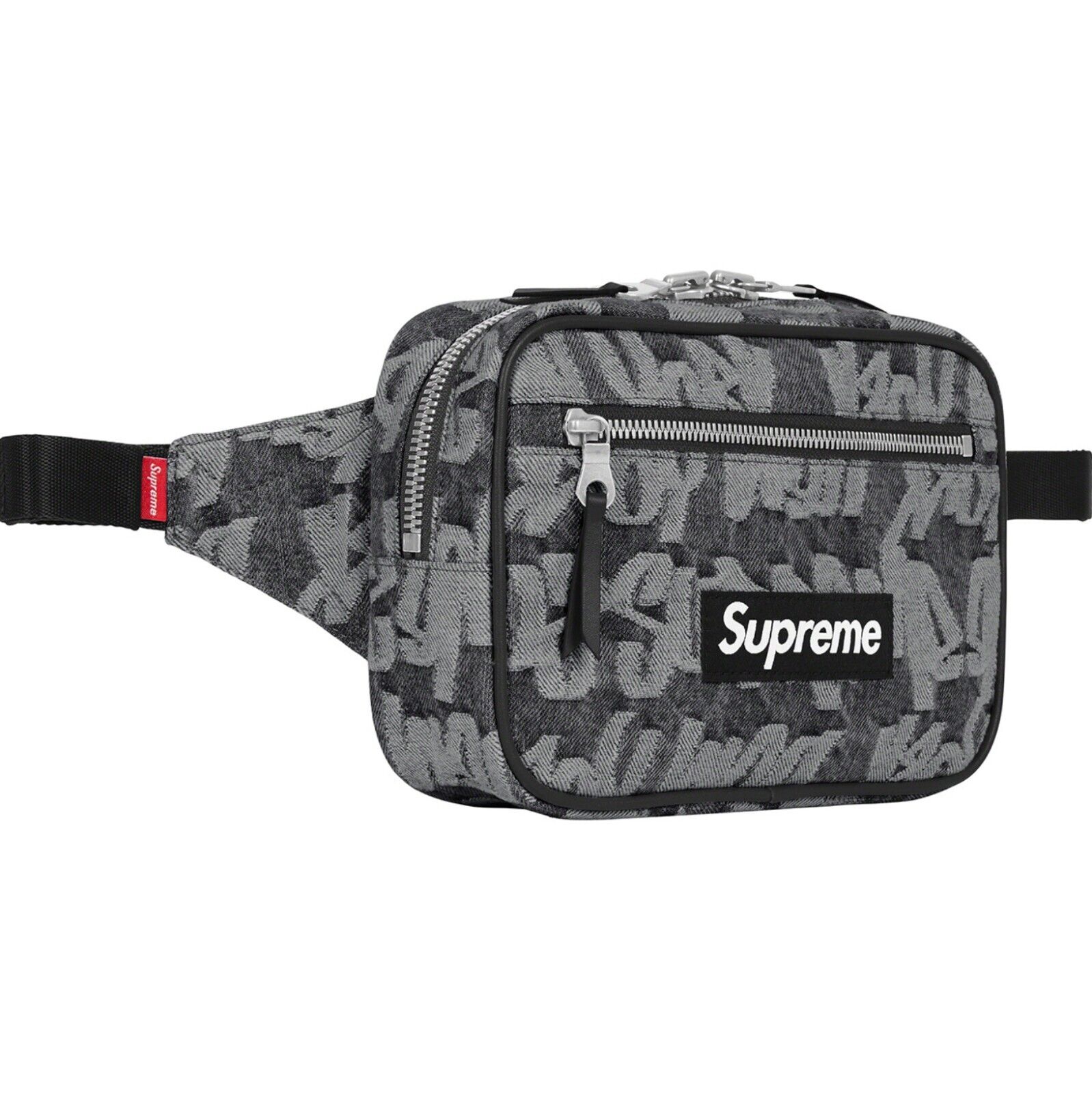 Supreme Fat Tip Jacquard Denim Waist Bag Blue - SS22 - US