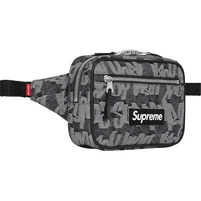 SUPREME Fat Tip Jacquard Denim Waist Bag