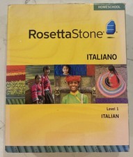 ROSETTA STONE Italian Version Level 1 Italian Language 3 CD s Complete