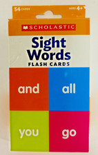 Flashcards: Sight Words by Scholastic 54 ct. Ages 3 w/Activity Flash Cards