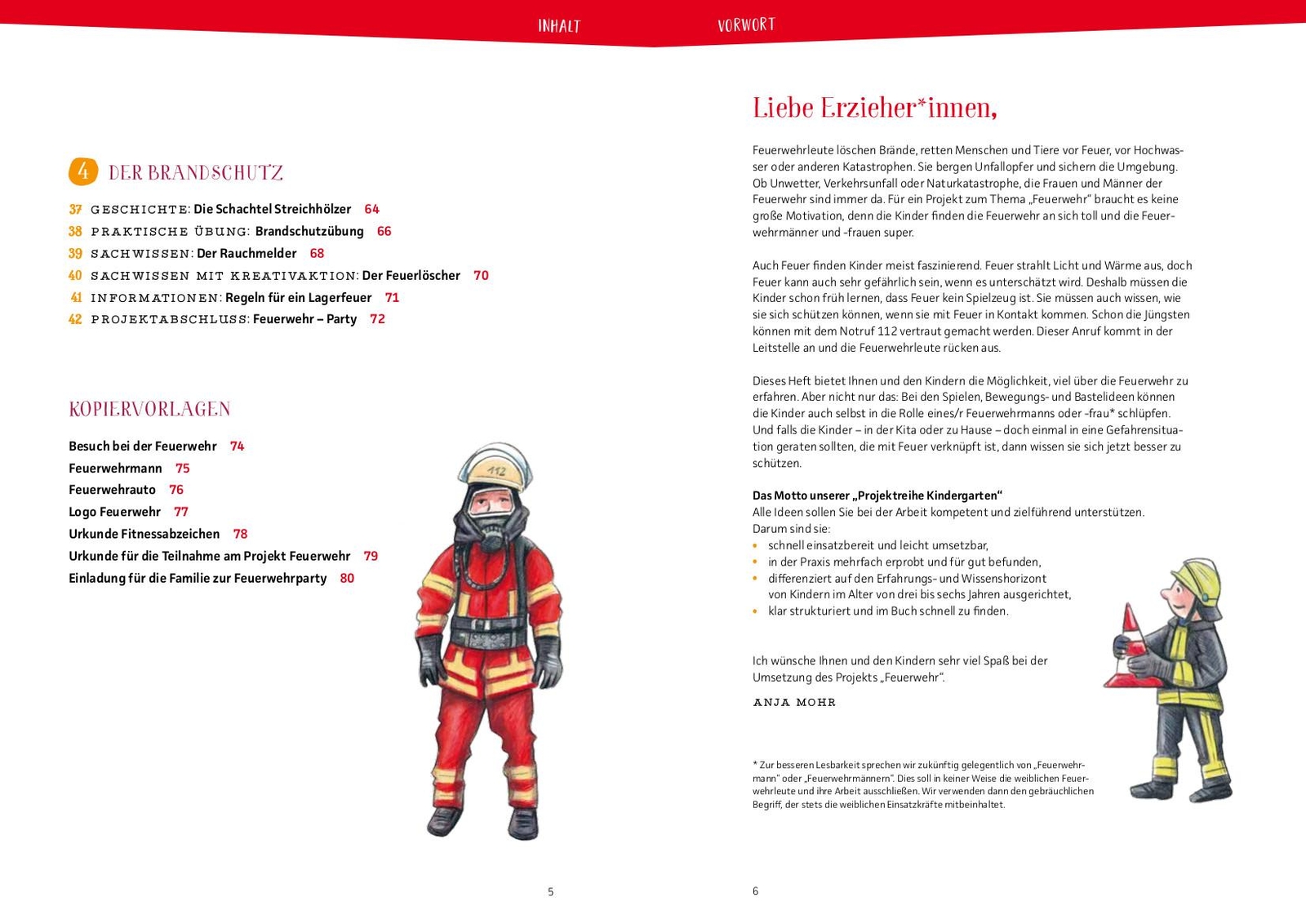Thumbnail - Projektreihe Kindergarten - Bei Der Feuerwehr, Anja Mohr