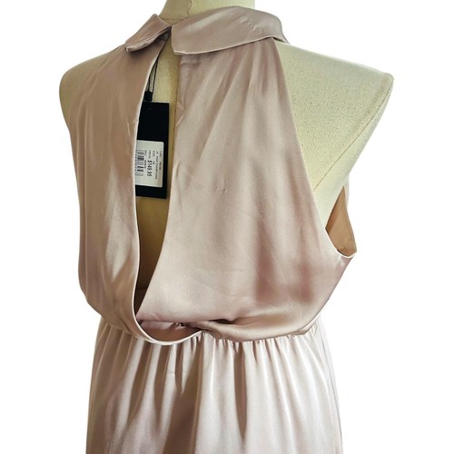 PORTMANS Pink Champagne Satin Maxi Dress Size 14 New with tags $149.95 - Picture 3 of 4